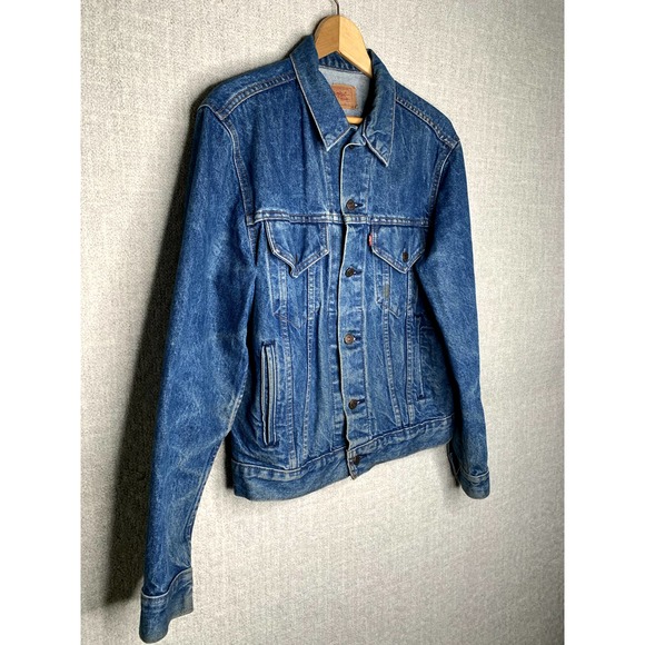 Levi's Other - Levis Jacket Denim 80s Dark Wash Red Paper Tag 1987 42 R 70505 0214 Jean